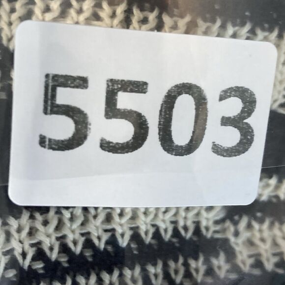 Eileen Fisher Sweater Womens Large Organic Printed Pullover Linen Blend Blk Wht - Picture 10 of 10